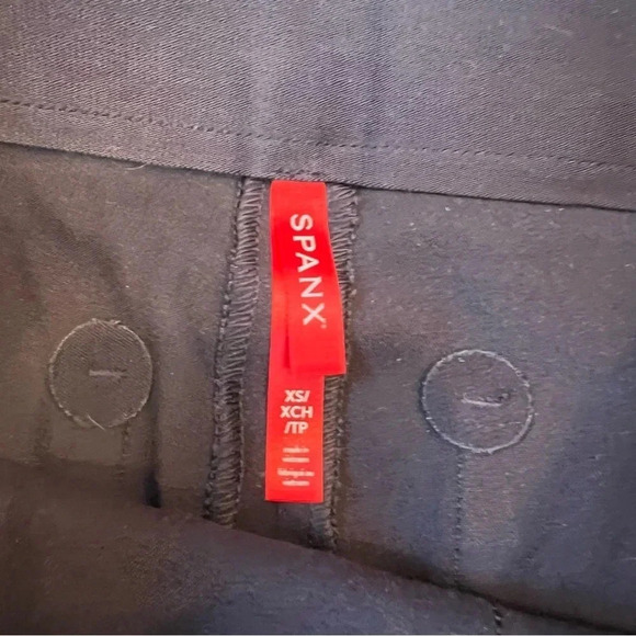 New SPANX On-the-Go Polished Ankle Slim Straight Pant Classic Navy NWT Women XS - Picture 7 of 10
